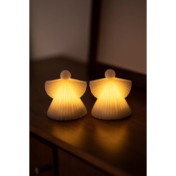 Decorazioni luminose bianche in set di 2 pezzi ø 9 cm Asta - Sirius