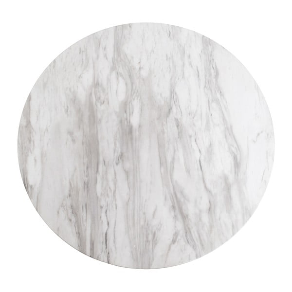 Tavolo da pranzo rotondo con piano in marmo ø 90 cm Bolzano - House Nordic-image-3