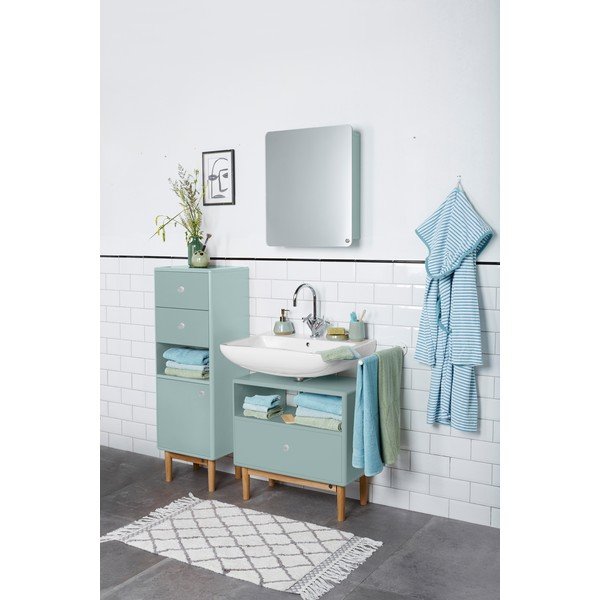 Mobile bagno sospeso con specchio color menta 50x58 cm Color Bath - Tom Tailor-image-1