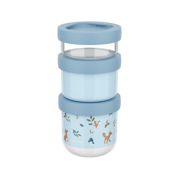 Portapranzo per bambini azzurri in plastica 3 pz Forest Friends – Mepal