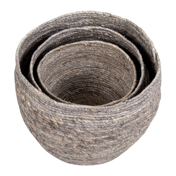 Set di 3 cesti di foglie di mais Tivoli - House Nordic-image-3