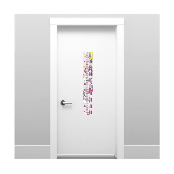 Adesivo per bambini - metro per porta o parete 15x100 cm Unicorns - Ambiance-image-3