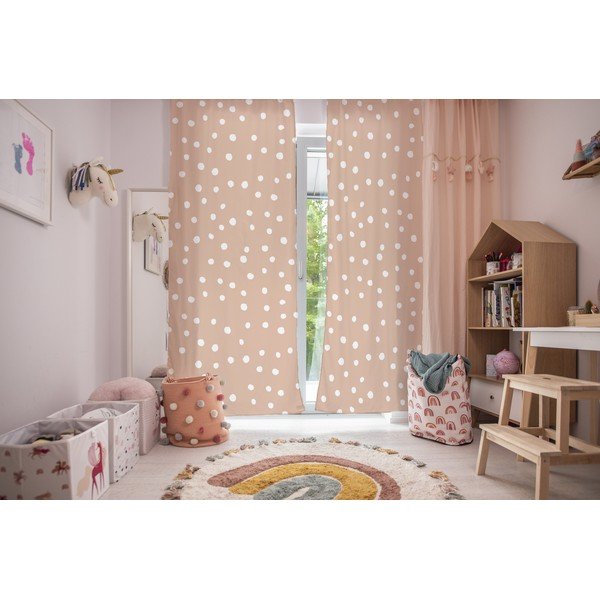 Tenda arancione per bambini 250x110 cm Dots from the Forest - Butter Kings-image-1