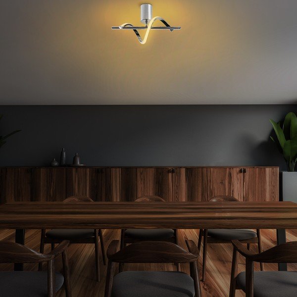 Plafoniera LED argentata 7x41 cm Likma – Opviq lights-image-4