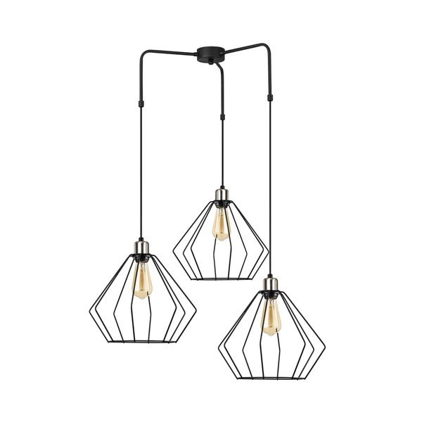 Apparecchio a sospensione in metallo nero Opviq luci Fedros - Opviq lights-image-3