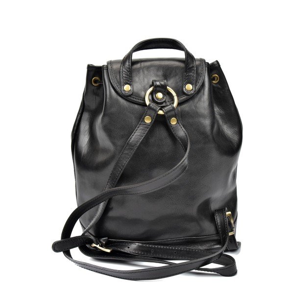 Zaino in pelle nera Cindy - Sofia Cardoni-image-1