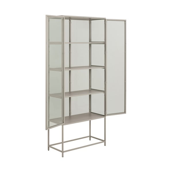 Vetrina grigia 77x186x35 cm Seaford – Actona-image-4