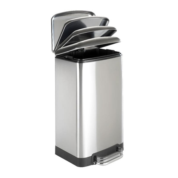 Bidone a pedale in acciaio inox, 30 l - Wenko-image-2