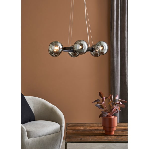 Apparecchio a sospensione con struttura nera 6L Circle - Markslöjd-image-2