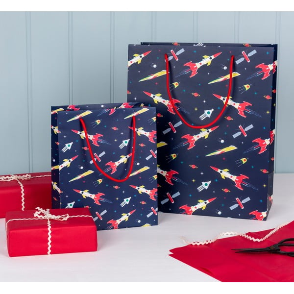 Borsa regalo 19x23 cm Space Age - Rex London-image-1