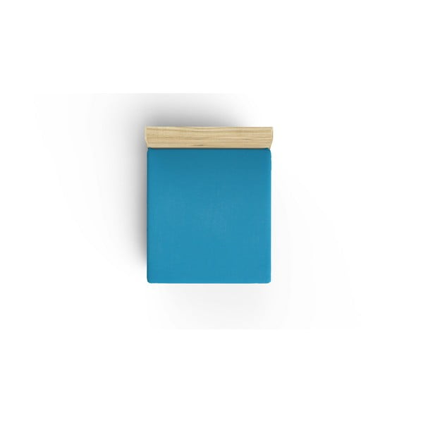 Lenzuolo blu in cotone elasticizzato 140x190 cm - Mijolnir