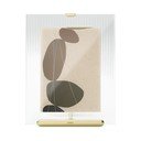 Cornice dorata in vetro verticale con sostegno 19x23 cm Flute – Umbra