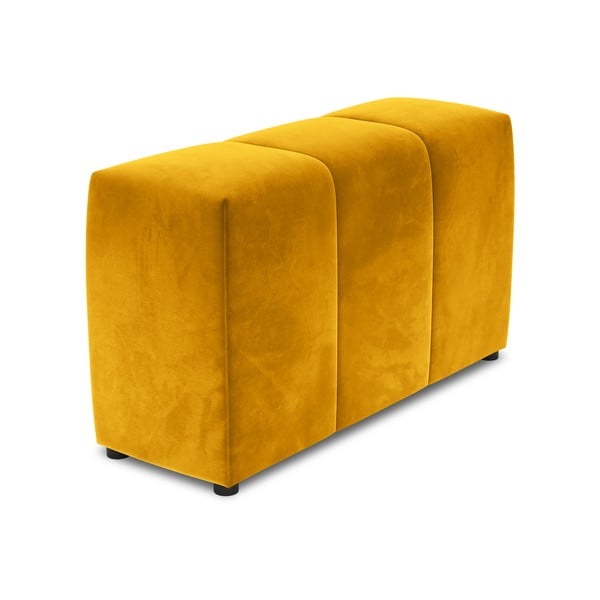 Bracciolo in velluto giallo per divano componibile Rome Velvet - Cosmopolitan Design
