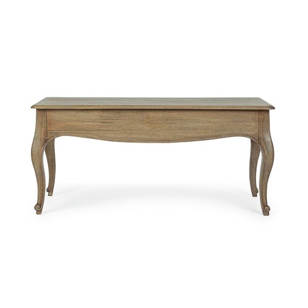 Tavolino da salotto colore naturale scuro in mango massiccio 55x110 cm Domitille – Bizzotto-image-4