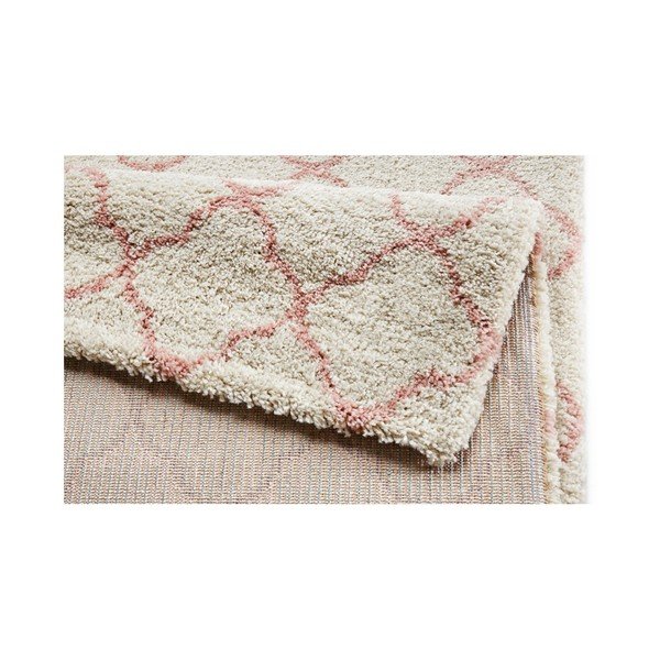 Tappeto crema e rosa Grace Creme Rose, 200 x 290 cm - Mint Rugs-image-1
