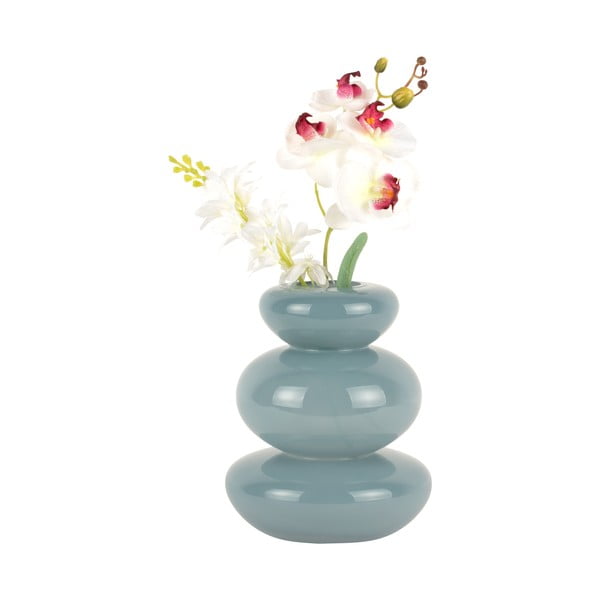 Vaso in vetro blu Bubbles - PT LIVING-image-2