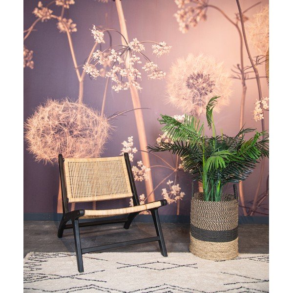 Poltrona in teak nero con intreccio - HSM collection-image-1