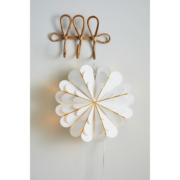 Decorazione luminosa bianca con motivo natalizio ø 45 cm Marigold - Markslöjd-image-1