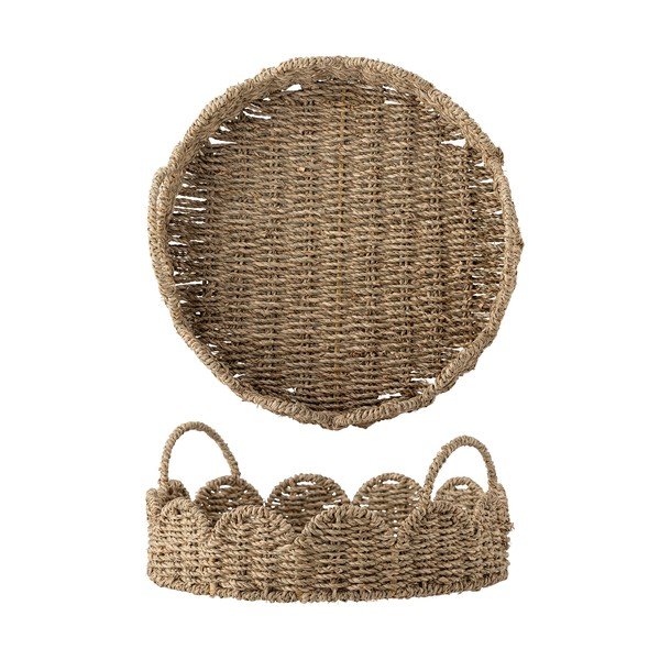 Vassoio vassoio di servizio in erba di mare ø 35 cm Brea – Bloomingville-image-2