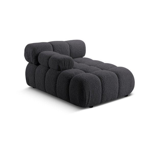 Modulo divano antracite in tessuto bouclé (angolo sinistro) Bellis - Micadoni Home-image-4