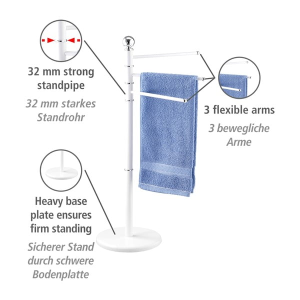 Porta asciugamani bianco Esclusivo - Wenko-image-4