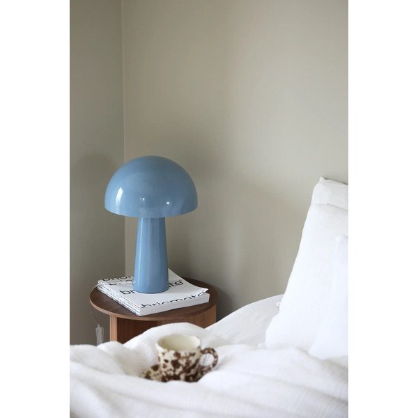 Lampada da tavolo blu con paralume in metallo (altezza totale 36 cm) Mantar – Markslöjd-image-1