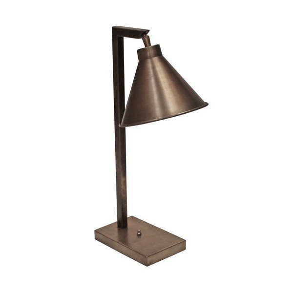 Stolní lampa s mosaznými detaily Canett Solrød