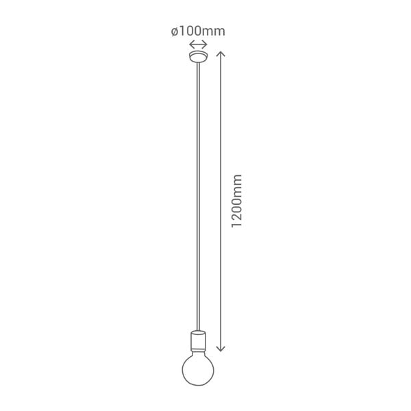 Lampada a sospensione con cavo rosso Wood - SULION-image-4