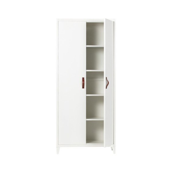Armadio bianco Brock, larghezza 84 cm - WOOOD-image-1