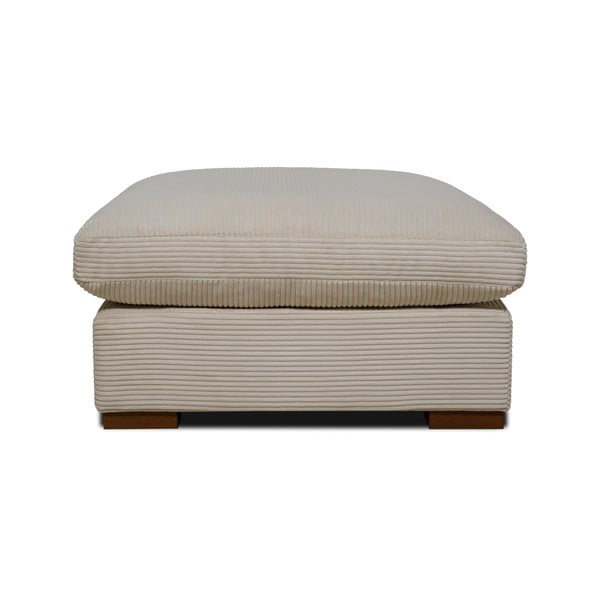 Sgabello in velluto a coste beige Comfy - Scandic