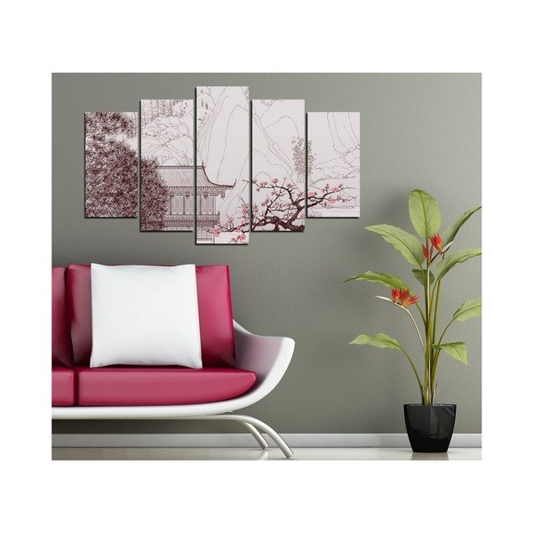 Quadro a più parti Calmo, 102 x 60 cm - 3D Art-image-1