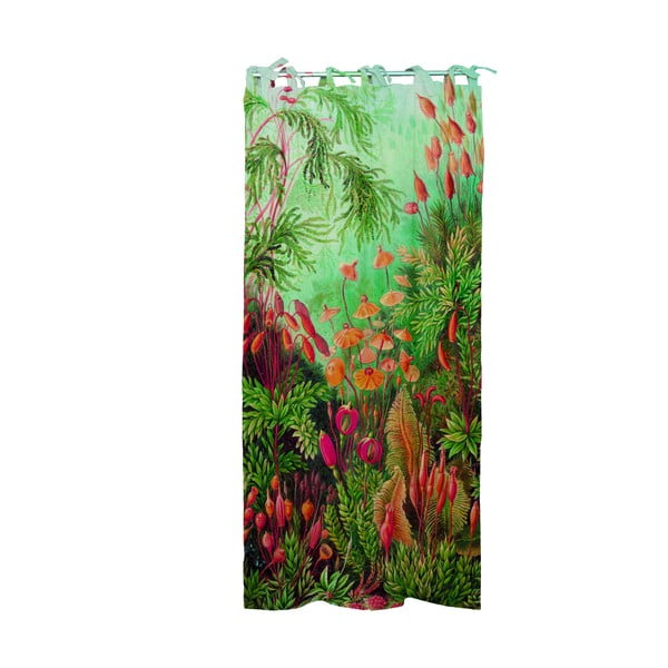 Tenda di lino verde Tierra Bella t, 140 x 270 cm Deep Fores - Surdic
