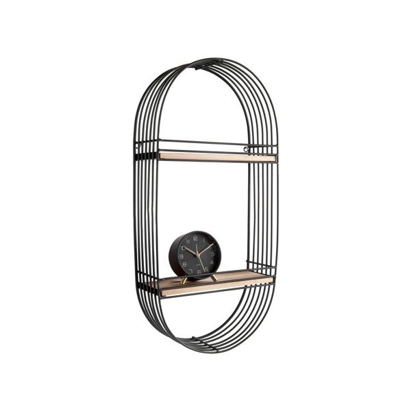 Mensola a muro nera Oval - Leitmotiv