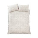 Set copripiumino e federa beige in velluto per letto matrimoniale 200x200 cm Bridgerton Regal Birds – Catherine Lansfield