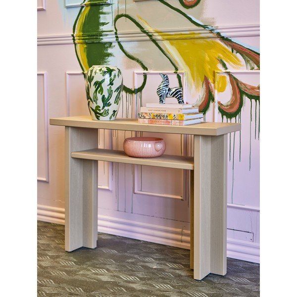 Tavolo consolle di colore naturale in abete massiccio 32x110 cm Cupa – Bloomingville-image-1