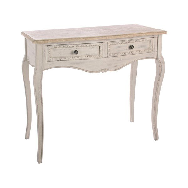 Tavolo consolle color crema 40x90 cm Clarisse – Bizzotto-image-1