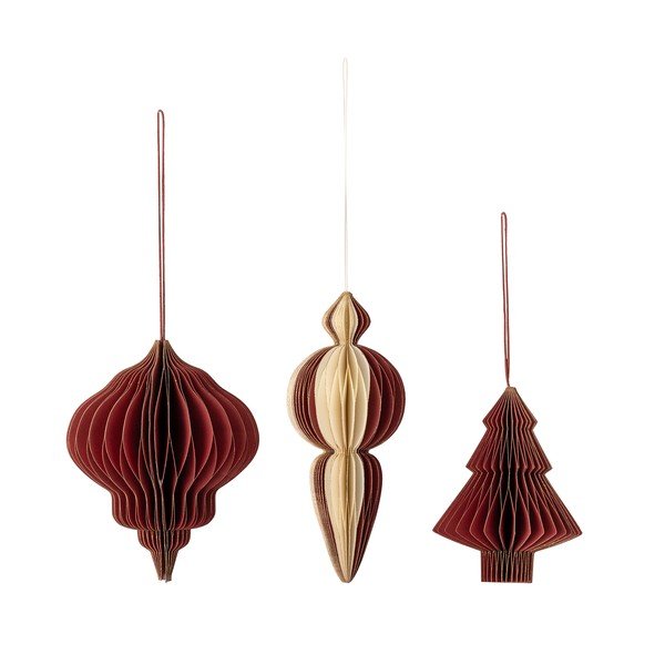 Decorazioni per albero di natale in set in carta 3 pz ø 10 cm Tinkle – Bloomingville