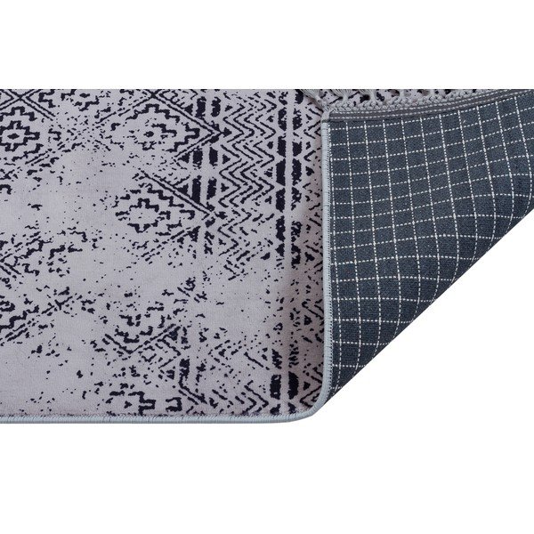 Tappeto lavabile grigio 150x80 cm - Vitaus-image-2