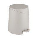 Cestino per la spazzatura grigio tortora in plastica con pedale 3 l Portes – Allstar