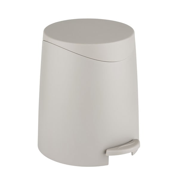 Cestino per la spazzatura grigio tortora in plastica con pedale 3 l Portes – Allstar