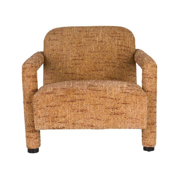 Poltrona gialla con rivestimento in ciniglia Kent – Dutchbone-image-2