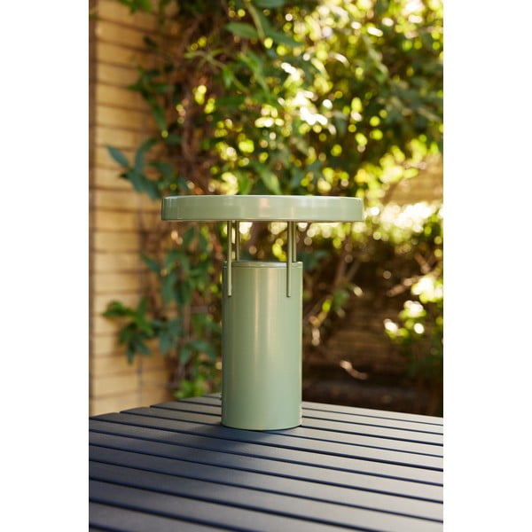 Lampada da tavolo dimmerabile a LED verde con paralume in metallo (altezza 28 cm) BringMe - Hübsch-image-4