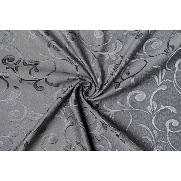 Tenda grigia in jacquard 210x245 cm Glory – Mendola Fabrics-image-2
