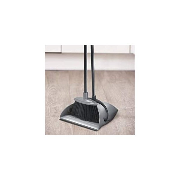 Paletta grigia e nera con manico lungo Polvere - Addis-image-1