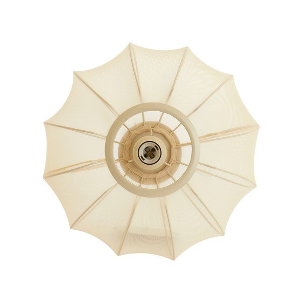 Plafoniera color crema con paralume in tessuto ø 40 cm Plumalia – Light & Living-image-2
