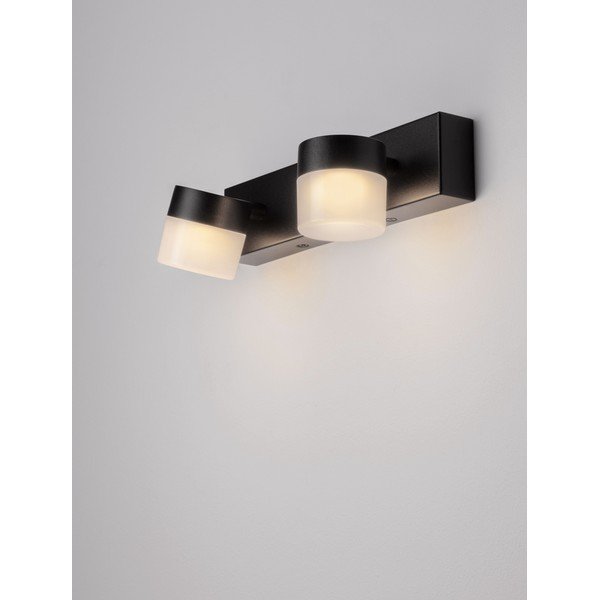 Lampada da parete LED nera opaca in alluminio Teko – Nova Luce-image-2