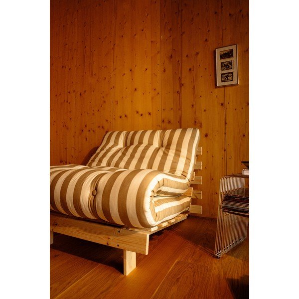 Poltrona stile futon/in legno beige/color crema Roots – Karup-image-3