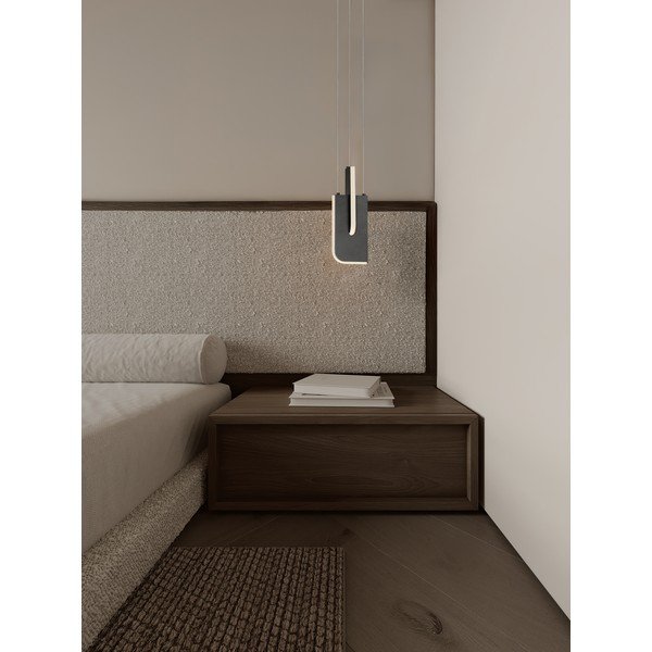 Lampadario LED grigio chiaro in metallo con intensità regolabile Totem – Nova Luce-image-1