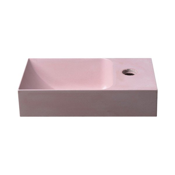 Lavabo rosa in calcestruzzo 31x17 cm Piccolino – Sapho-image-2