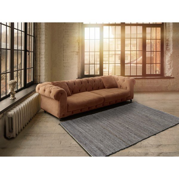 Tappeto marrone in plastica riciclata , 140 x 200 cm Cinder - Universal-image-1